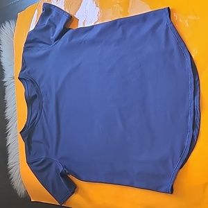 Lululemon high-neck running and training t-shirt navy